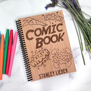 Personalized Laser Engraved Wood Comic Book: DIY Comic Panels