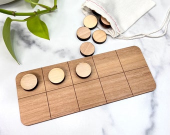 Ten Frame with Wood Counting Pieces - 10 frame Math Counters - Sold Individually