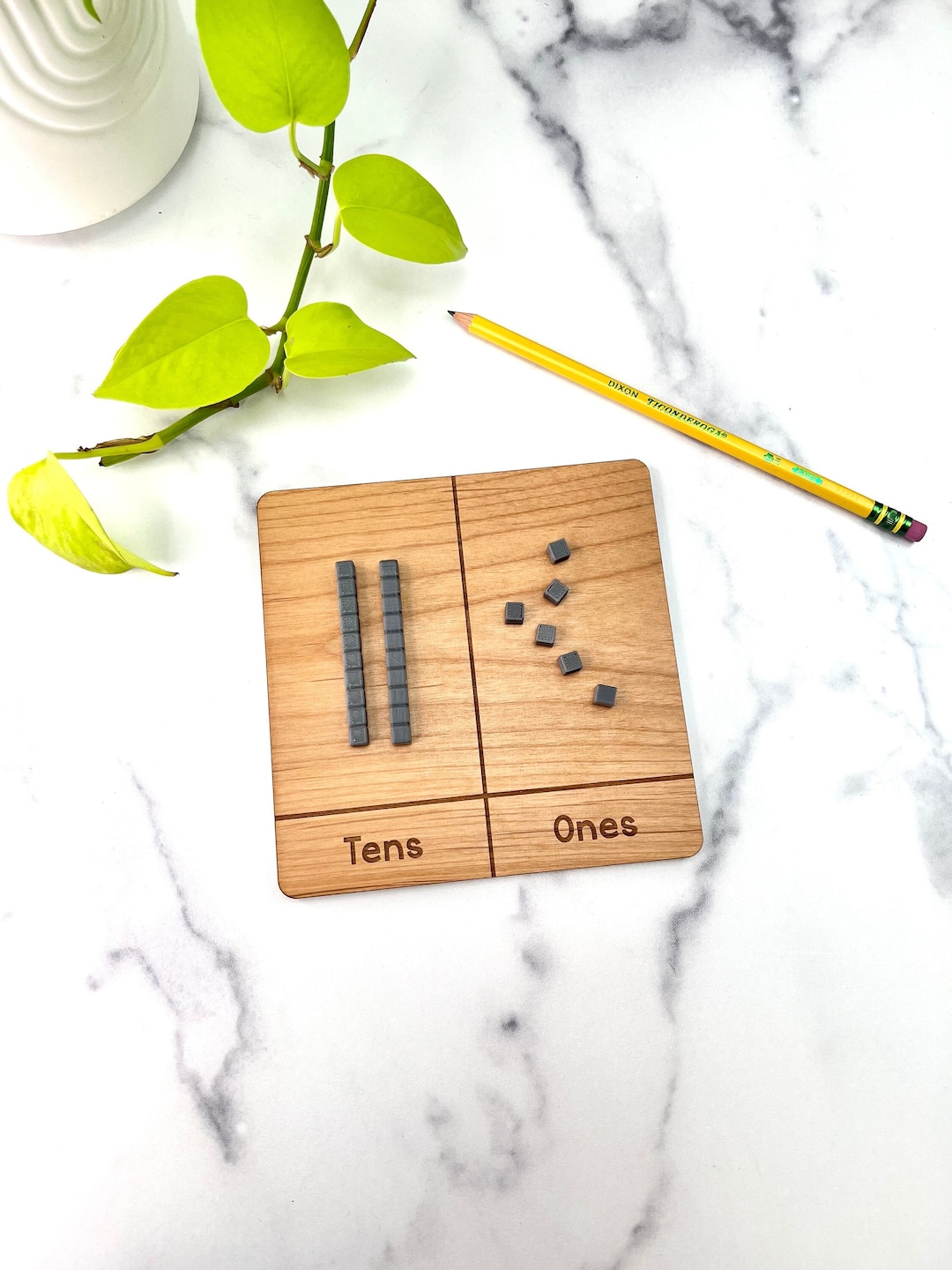 Wood Place Value Board Counting Manipulative Math Tool Number Sense