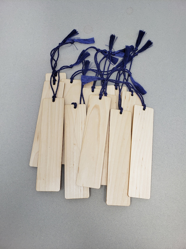 Bulk Blank Bookmarks Sold Individually Laser Cut Maple Etsy
