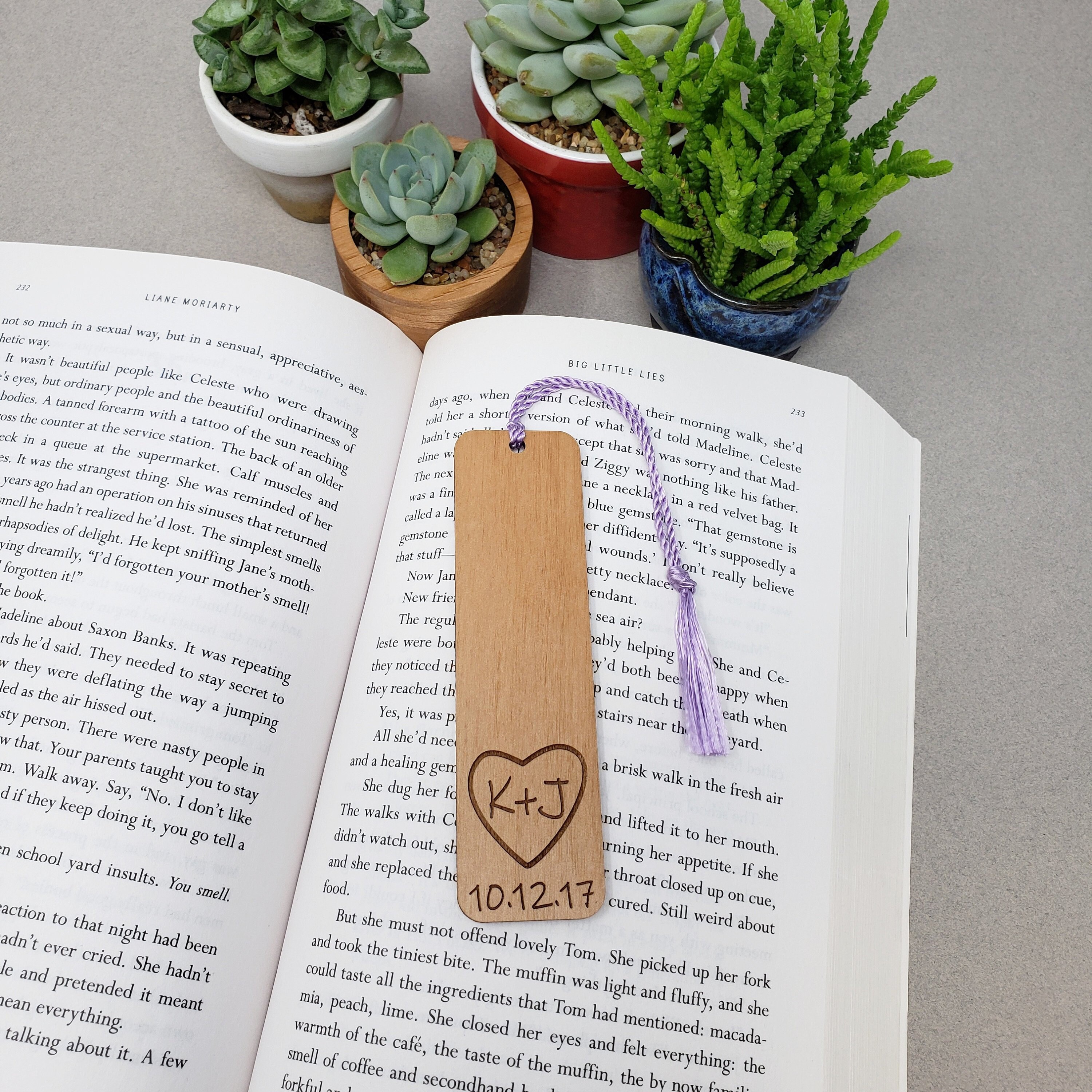 Personalised Save The Date Wooden Tree Bookmark Wedding Favours