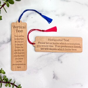 Every Book You Have Ever Read Bookmark Laser Engraved Alder Wood Book Mark Quote Custom Engraving on Back image 3