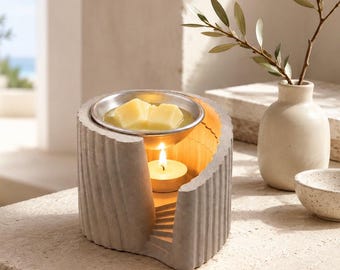 Castle Wax Melt Warmer, Handmade Concrete Tealight Wax Burner, Fantasy Home Decor, Gothic Candle Decor, Book Lover Gift, Cozy Room Decor