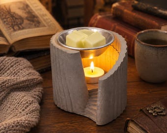 Wax Melt Warmer, Castle Tealight Wax Burner, Handmade Concrete Candle Warmer, Gothic Fantasy Home Decor, Medieval Gift for Book Lover