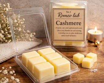 Cashmere Soy Wax Melts No.1 – Luxury Scented Wax Cubes, Premium Fragrance, Eco Friendly Soy Wax | Romeo Lab