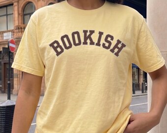 Vintage Varsity Reading Tee, Bookish Shirt, Reader Graphic Tee, Soft Academia Book Lover Shirt, Coquette Bookworm Gift