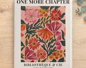 One More Chapter Floral Botanical Kindle Case, Custom Kindle Paperwhite Case, Matisse Parisian Style Case, Book Lover Gift