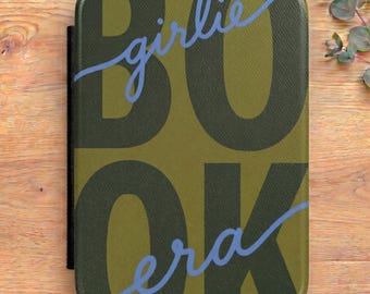 Book Girlie Era Kindle Case, Bookish Kindle Cover, Green Kindle Paperwhite Case, Cute E-Reader Case, Booktok Kindle Case, Book Lover Gift