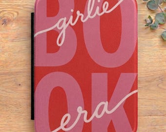 Book Girlie Era Kindle Case, Bookish Kindle Cover, Pink Kindle Paperwhite Case, Cute E-Reader Case, Booktok Kindle Case
