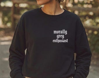 Embroidered Romance Reader Sweatshirt, Custom Bookish Sweatshirt, Dark Romance Reader Apparel