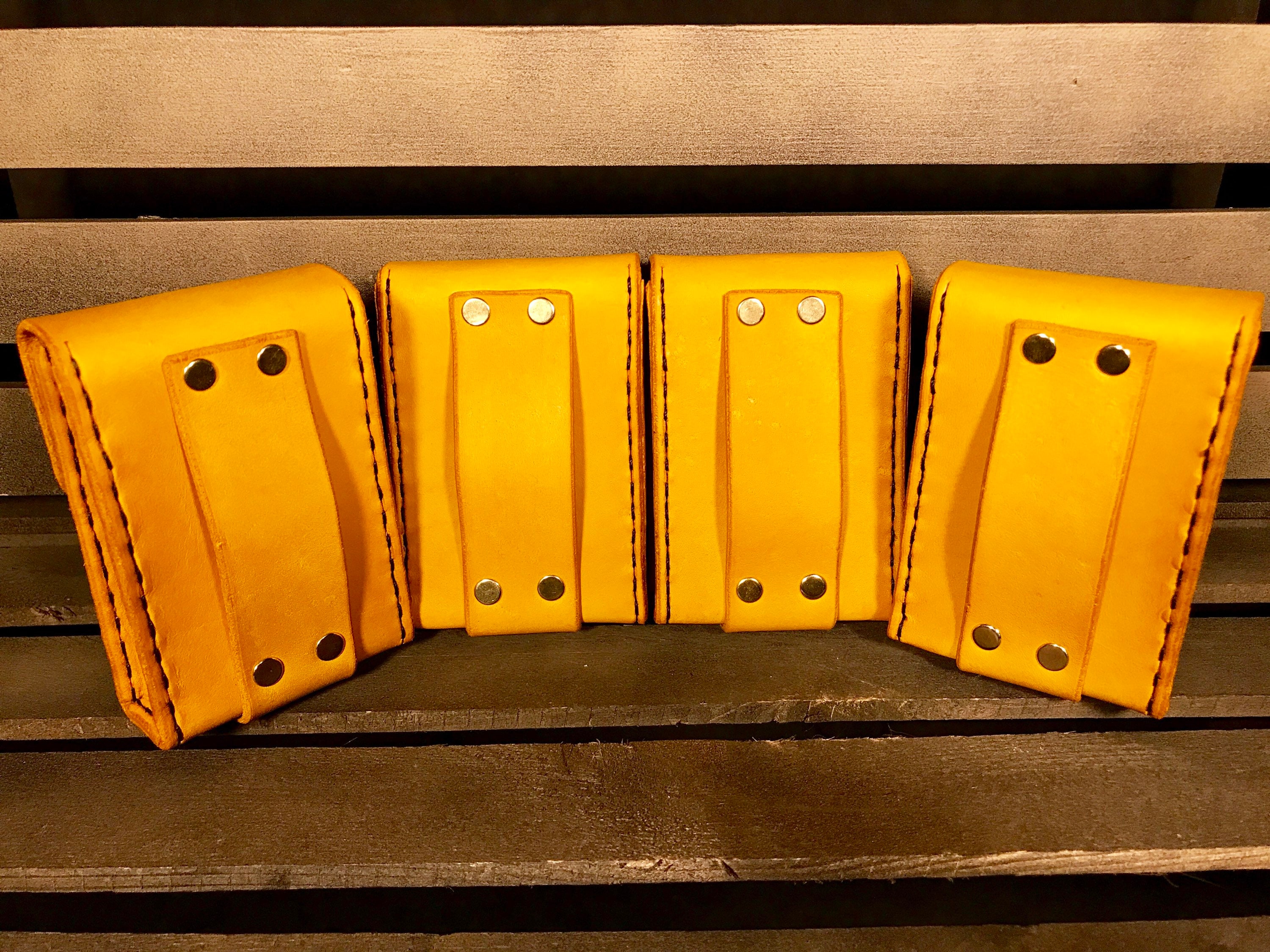 Large Leather Utility Belt Set Yellow - Etsy