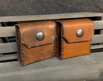 Mini Angled Flap Leather Belt Pouch