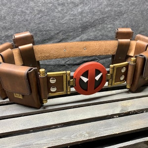 Deadpool & Wolverine Inspired Leather Belt and Pouches image 10