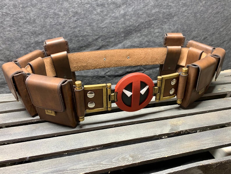 Deadpool & Wolverine Inspired Leather Belt and Pouches image 10
