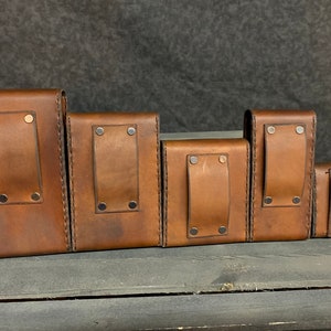 Tabbed Leather Belt Pouch image 10