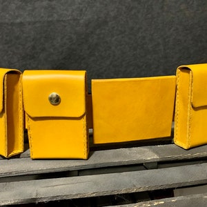 Hush Leather Utility Belt Set Yellow image 2