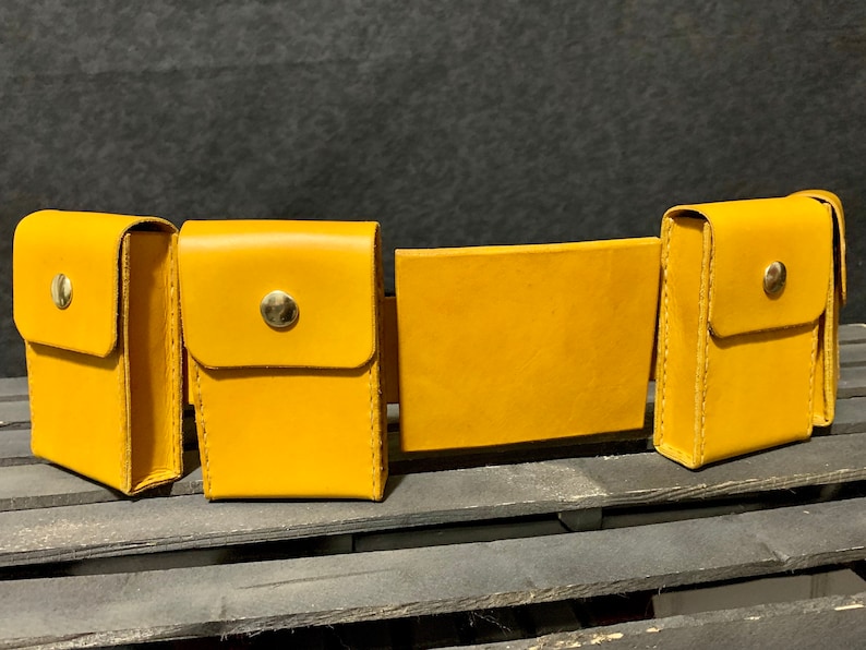 Hush Leather Utility Belt Set Yellow image 2