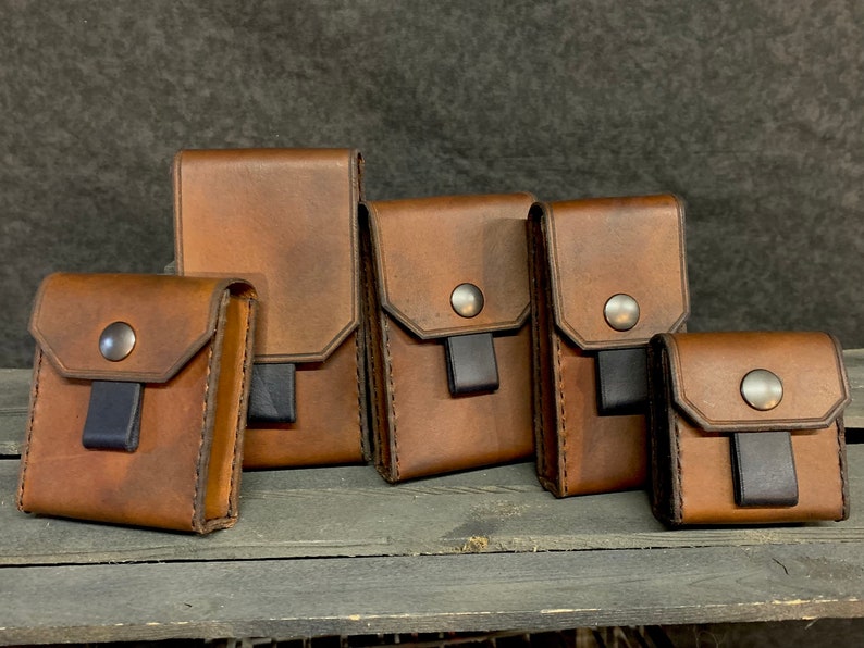 Tabbed Leather Belt Pouch image 1