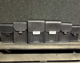 Halo MK V Inspired Leather Belt Pouches. Set of 6