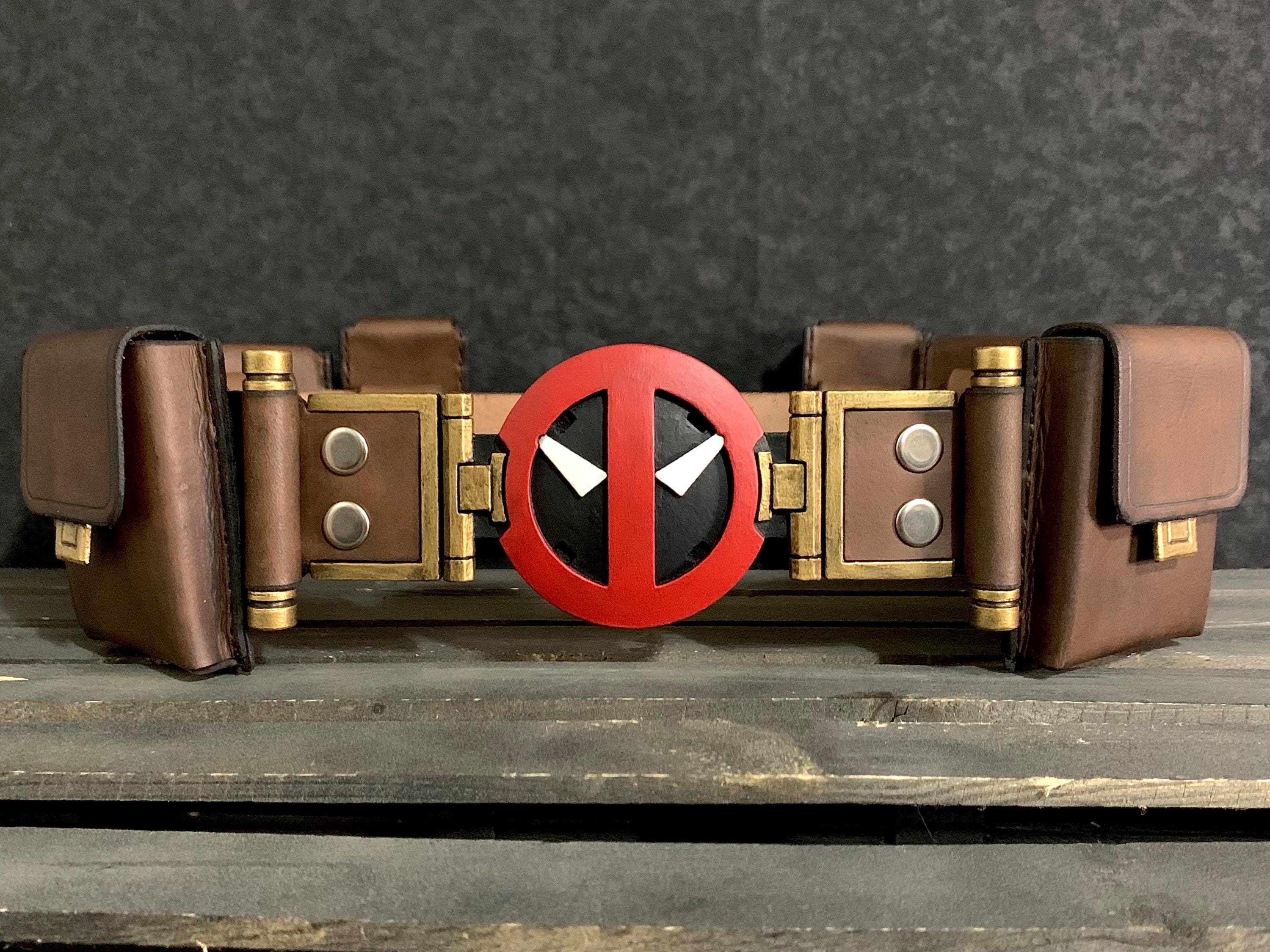 Deadpool & Wolverine Inspired Leather Belt and Pouches Set - Etsy