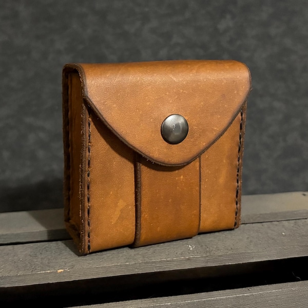 Square Leather Belt Pouch