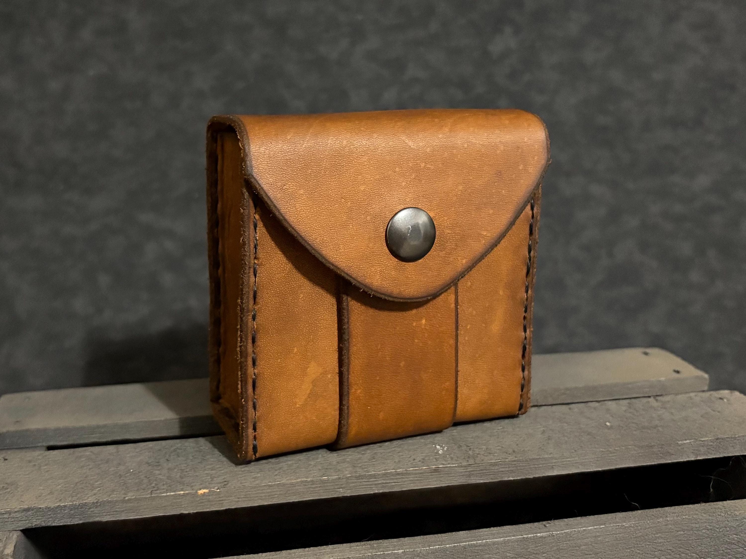 Square Leather Belt Pouch - Etsy Israel