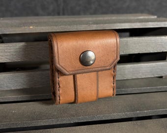 Clean Brown Excursion (Mini) Leather Belt Pouch with 2" Belt Loop (Ready to Ship!)