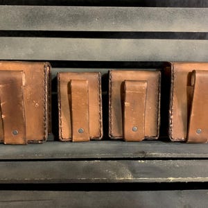 Wasteland Fallout Leather Set of 4 Belt Pouches afbeelding 3