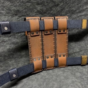 Deadpool & Wolverine Inspired Leather Belt and Pouches image 7