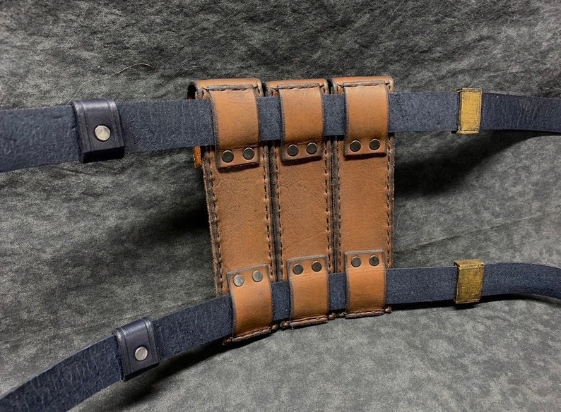 Deadpool & Wolverine Inspired Leather Belt and Pouches image 7