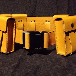 2 Wide Leather Belt with Quick Release Buckle image 4