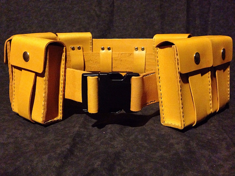 2 Wide Leather Belt with Quick Release Buckle image 4