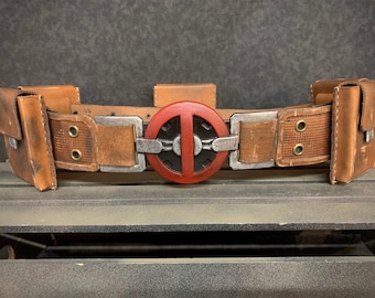 Deadpool Inspired Leather Belt and Pouches