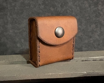 Curved Flap (Mini) Leather Belt Pouch