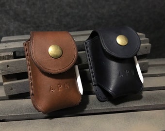 Leather Golf Ball Belt Pouch