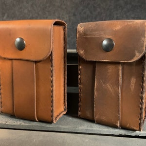 Large Leather Belt Pouch