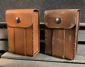 Large Leather Belt Pouch