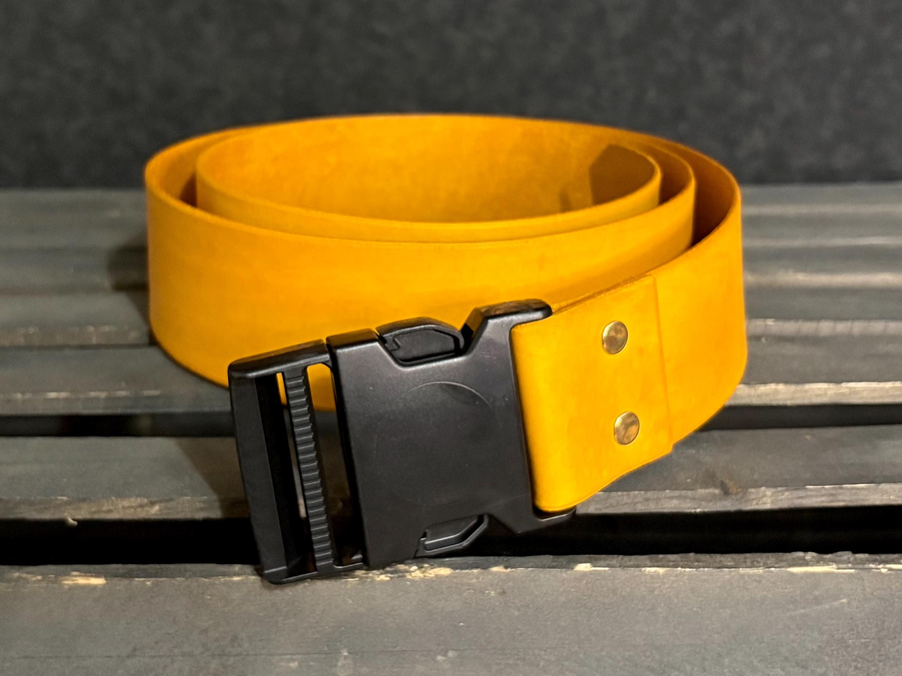 Bundled ? GREAT Yellow Leather Belt Buy Mustard Yellow Leather Belt High Quality  main image 2