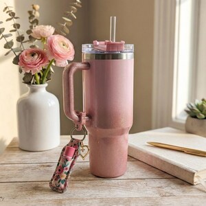 dusk pink stanley cup Stanley Protour Quencher Tumbler 40Oz In Violet Blossom, Size 1.2L