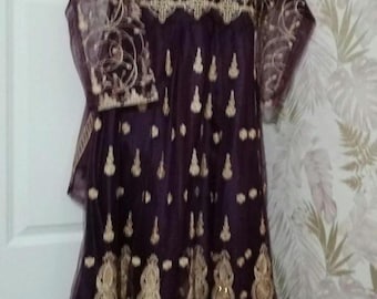 Maxi dress purple size 16/18