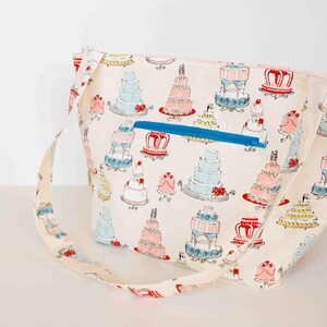 Cotton Handmade Baking Wedding Cake Peach Pink Single Strap Shoulder Bag