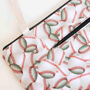 Handmade Baseball Laptop Tablet Kid's Storage Boy Sports Tote