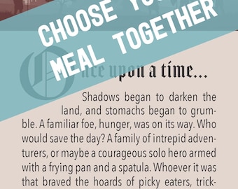 Dinner Quest Family Card Game | Choose Your Own Dinner Adventure