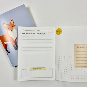 Prompted Journal Ages 10-11 | Thinking Writing Drawing Prompts | Starter Journal  | What I Think Journal | Thinking, Writing, and Drawing