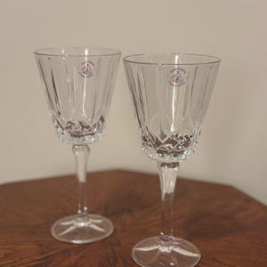 24% Lead Cut Crystal Glasses - Etsy