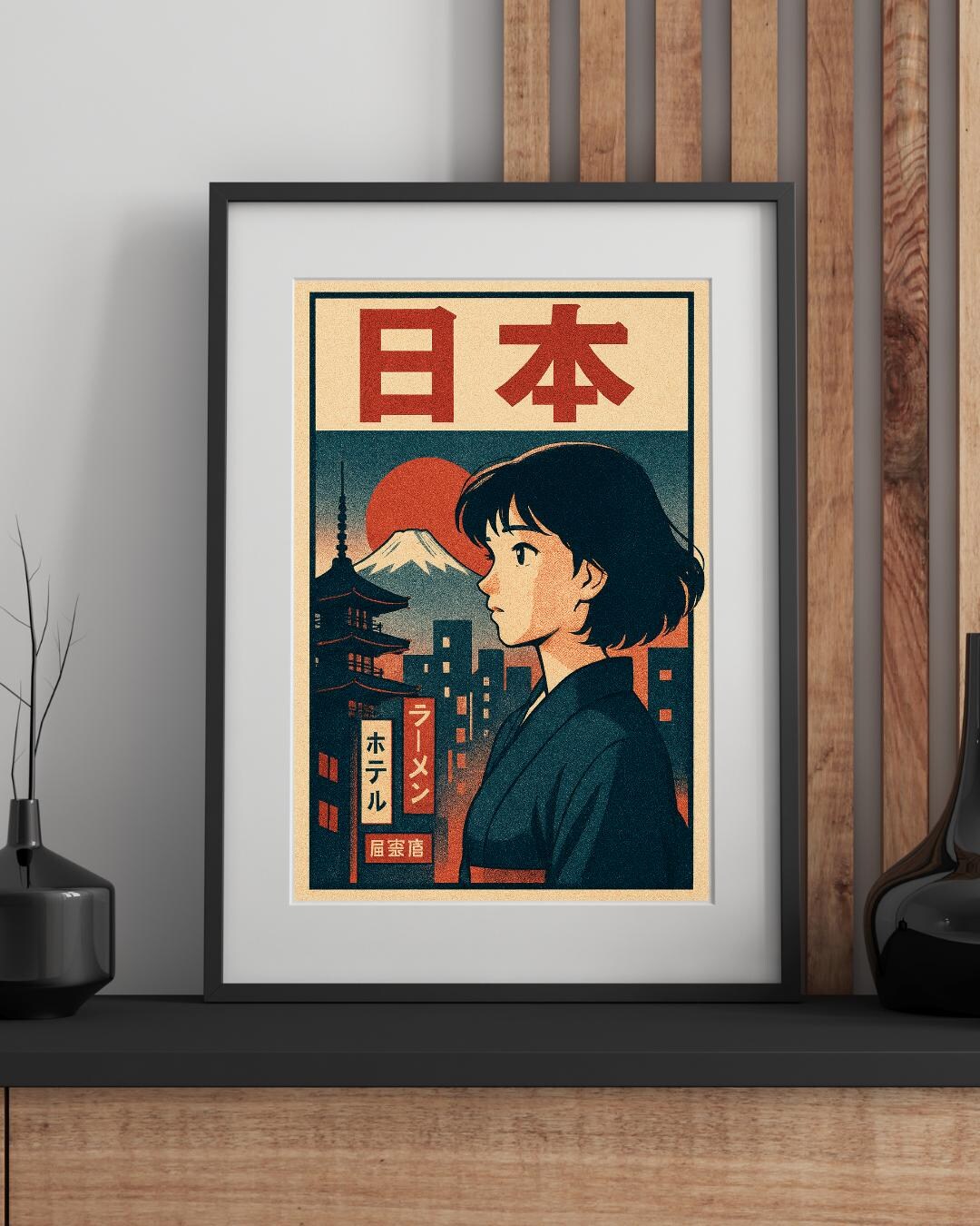 Retro Tokyo Anime Poster – 90s Japanese Aesthetic Print, Neon City Wall ...