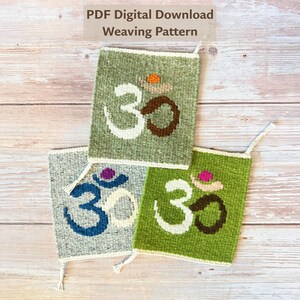 Sweet Om Symbol Small Tapestry Weaving Pattern – PDF Template