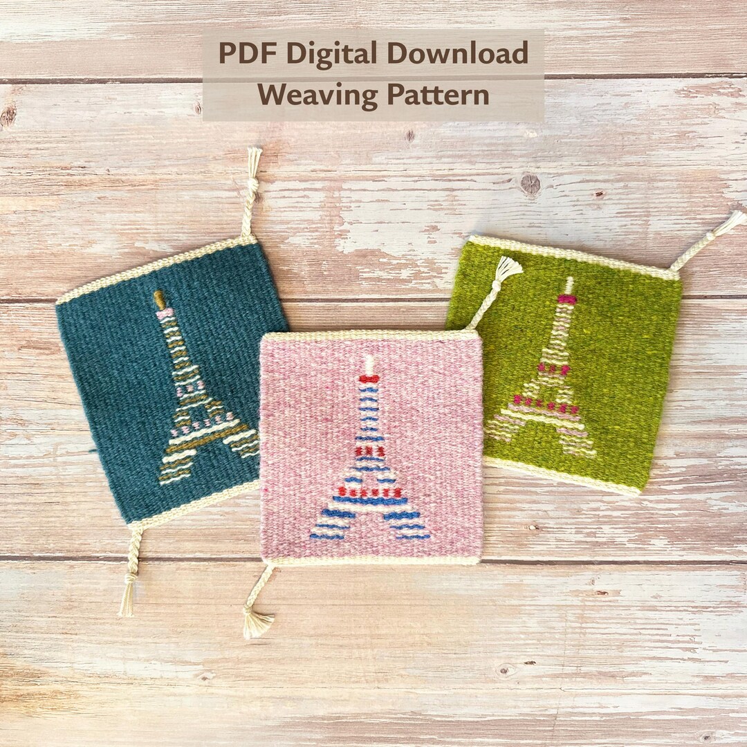 Eiffel Tower Small Tapestry Weaving Pattern – PDF Template - Etsy