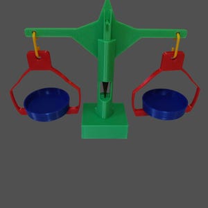Balance Scale - 3D Printed Math Teaching Tool with Weights STL