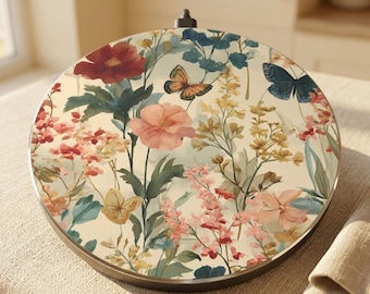 Vintage Floral Butterflies Wireless Charger | Botanical Phone Charger